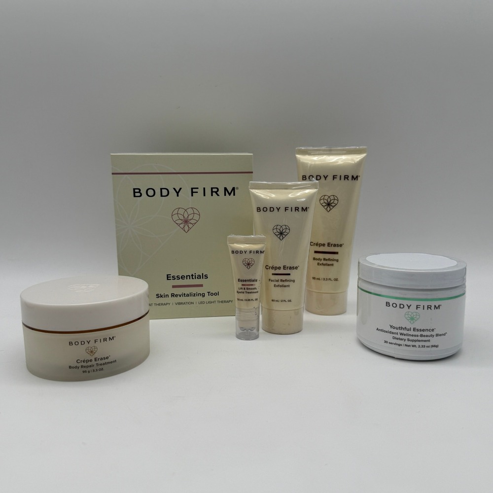 Body Firm Lot Crepe Erase Skincare Set Revitalizing Tool Youthful Essence NEW